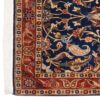 Vintage Perzisch Varamin Taranom Tapijt (Tribaal Bloemenpatroon) - Blauwe Wol