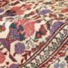 Vintage Perzisch Varamin Tiara Tapijt (Bloemenpatroon) - Crème Wol