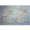 Vintage Perzisch Handgeknoopt Patchwork Tapijt Sky Blauw