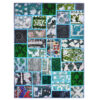 Hedendaags Patchwork Tapijt Amirkhiz – Blauw