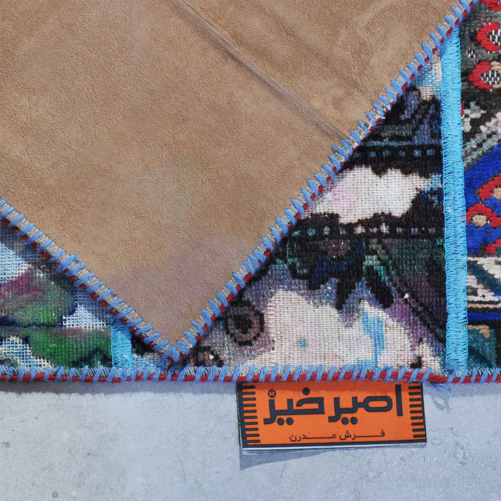 Hedendaags Patchwork Tapijt Amirkhiz – Blauw