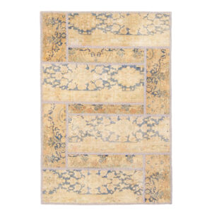 Vintage Patchwork Tapijt Anita – Crème Wol
