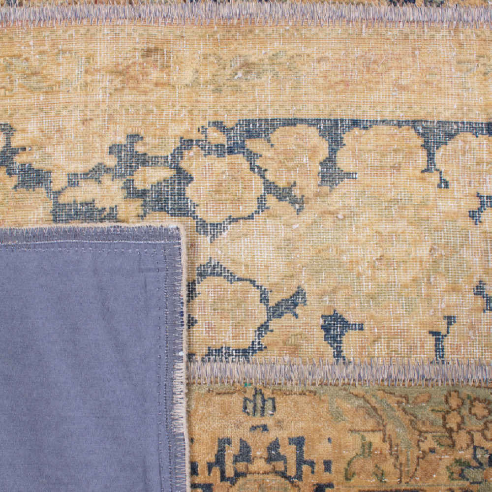 Vintage Patchwork Tapijt Anita – Crème Wol