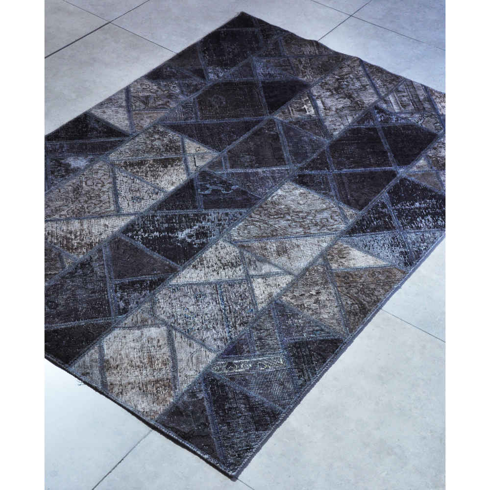 Perzisch Handgeknoopt Patchwork Tapijt Elmira