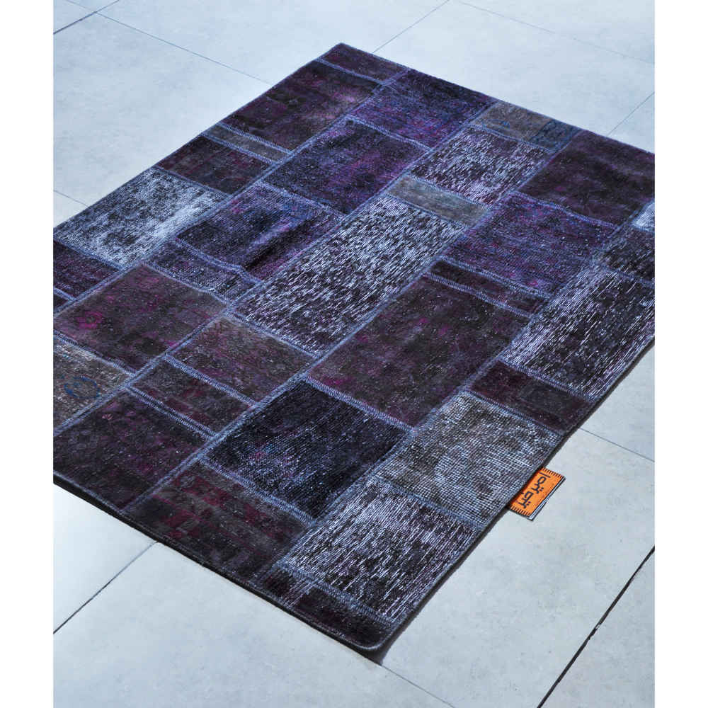 Perzisch Handgeknoopt Patchwork Tapijt Emad