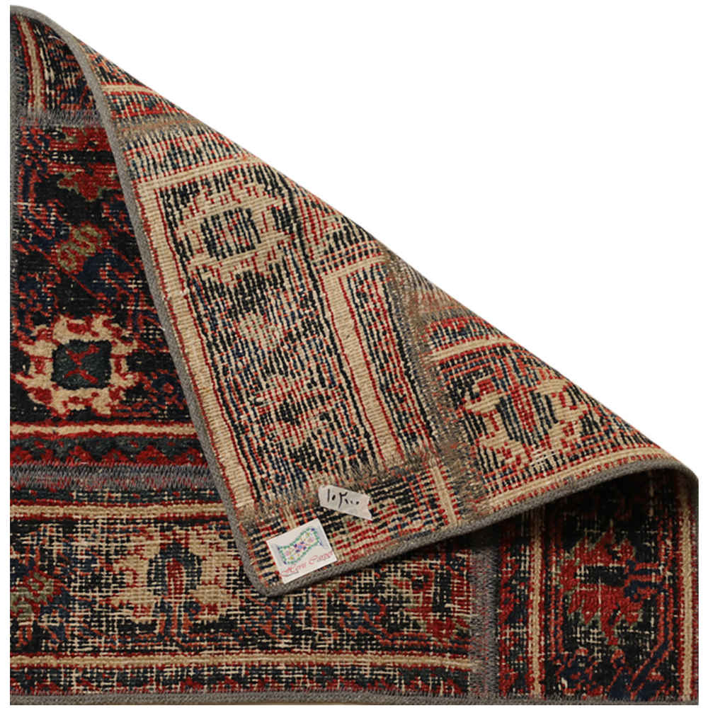 Vintage Patchwork Tapijt Haris – Grijs Wol