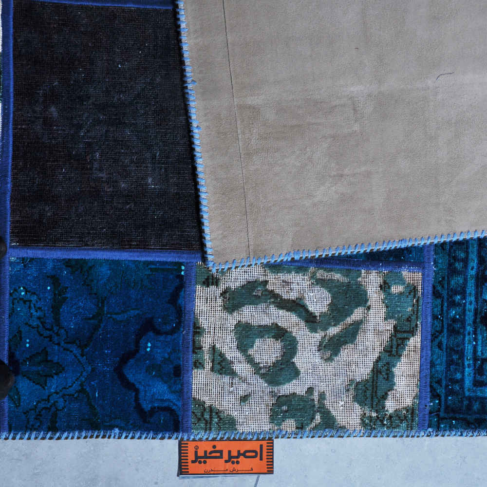 Perzisch Handgeknoopt Patchwork Tapijt Kavosh