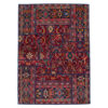 Vintage Perzisch Handgeknoopt Patchwork Tapijt Koomeh Rood