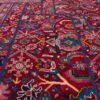 Vintage Perzisch Handgeknoopt Patchwork Tapijt Koomeh Rood
