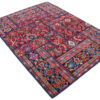 Vintage Perzisch Handgeknoopt Patchwork Tapijt Koomeh Rood