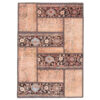 Vintage Perzisch Handgeknoopt Patchwork Tapijt Panah Bruin