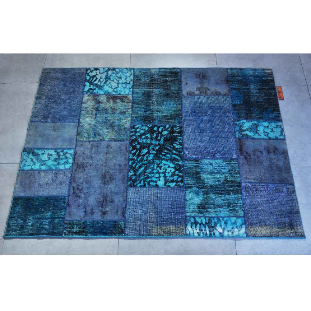 Perzisch Handgeknoopt Patchwork Tapijt Tekedoozi