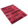 Vintage Perzisch Handgeknoopt Patchwork Tapijt Veis Rood