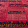 Vintage Perzisch Handgeknoopt Patchwork Tapijt Veis Rood