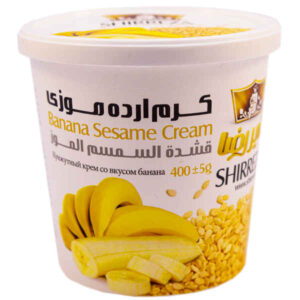 Shirreza Tahin Romige Sesamsaus met Bananensmaak – Perzische Ardeh, 400g (3x)