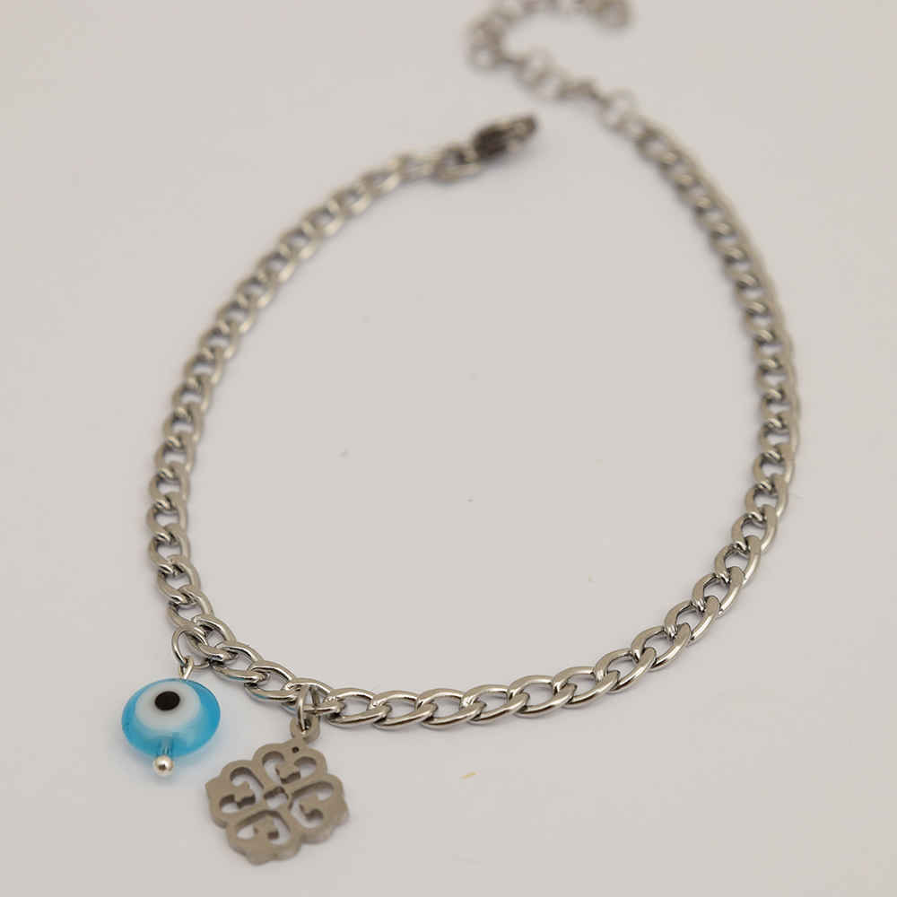 Gouden Enkelband Cheshm Nazar – Model Hana – RVS