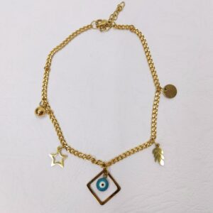 Gouden Enkelband Cheshm Nazar – Model Laleh – Perzisch