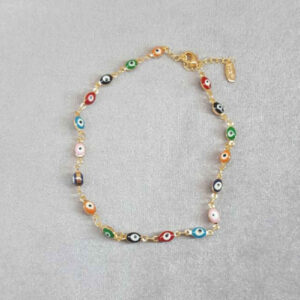 Gouden Enkelband Cheshm Nazar – Model Tanin – Perzisch