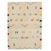 Handgeknoopt Perzisch minimalistisch Gabbeh tapijt - Geometrisch, Blauw, Wol