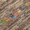 Handgeknoopt Perzisch minimalistisch Gabbeh tapijt - Geometrisch, Grijs, Wol