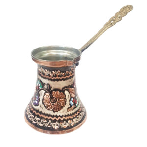 Turkse Koffiepot Almas – Bloemmotief (2-3 Kopjes)