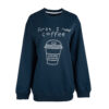 Dames Casual Sweatshirt – Model Coffee