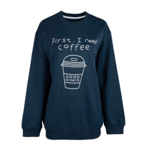Dames Casual Sweatshirt – Model Coffee