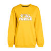 Dames Gele Casual Sweatshirt – Model Power Girl