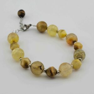 Kralenarmband voor Dames – Kattenoog & Kwarts
