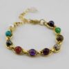 Kralenarmband voor Dames – Chakra Stenen Goud