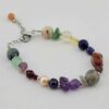 Kralenarmband voor Dames – Kleurrijke Chakra Zilver