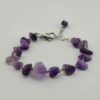 Paarse kralenarmband met amethist edelsteen voor vrouwen
