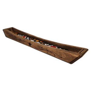 Houten Wierookhouder – Model Boot (Set van 2)