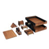Houten Bureau Organizer Accessoireset – Model Laya (7 stuks)