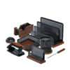 Houten Bureau Organizer Accessoireset – Model Nahid (8 stuks)