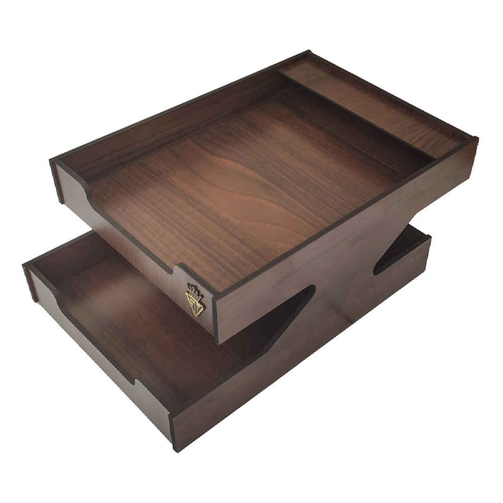 Houten Bureau Organizer Accessoireset – Model Saha (5 stuks)