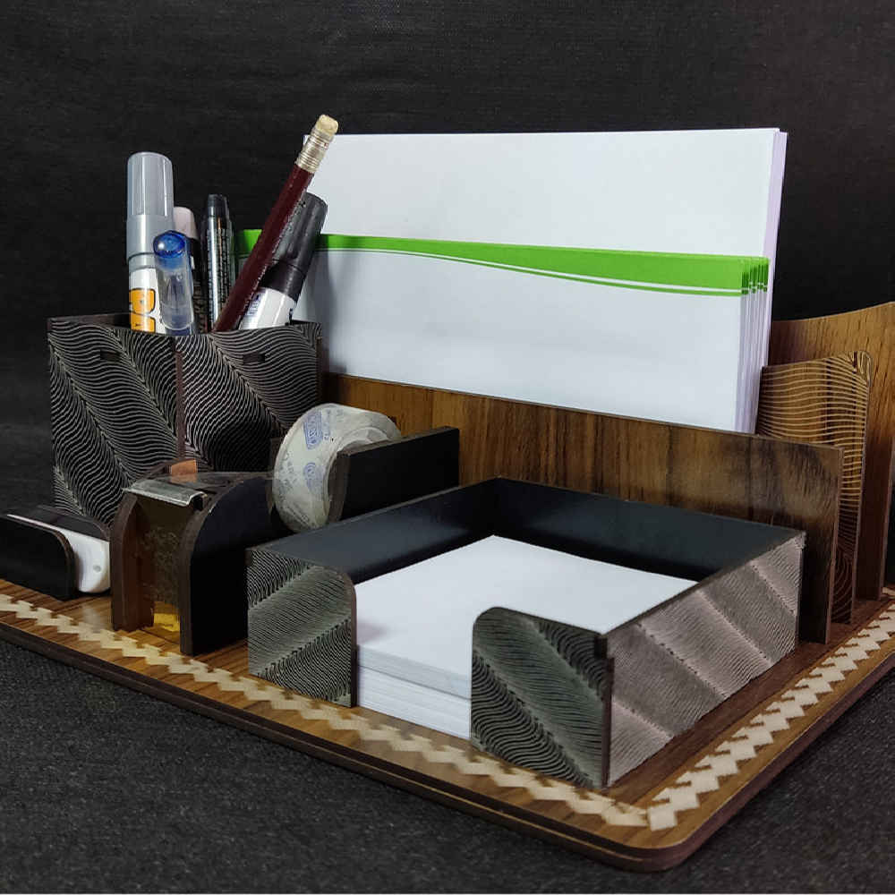 Houten Bureau Organizer – Model Mahyas