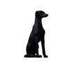 Decoratief Realistisch Zwart Hond Beeld – Levensechte Huisdier Sculptuur