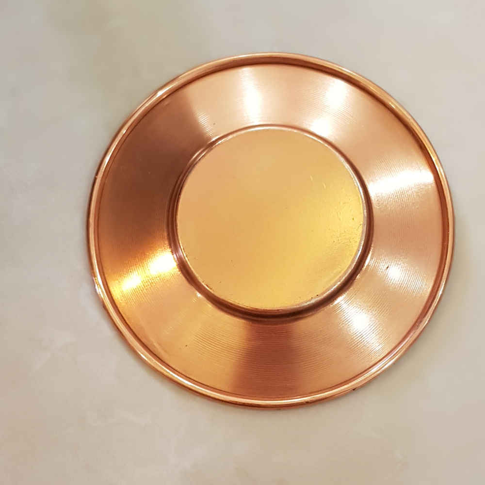 Decoratieve Koperen Plaat Handbeschilderd met Perzische Minakari Email Boze Oog
