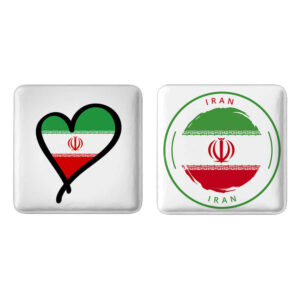 Perzische Speldenset – Vlag van Iran (2 stuks)