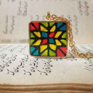 Hars Ketting Hanger voor Dames Handgemaakt Kleurrijk
