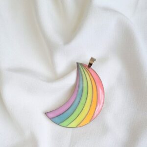 Hars Ketting Hanger voor Dames Handgemaakt Rainbow