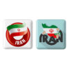 Perzische Speldenset – Vlag van Iran (2 stuks)