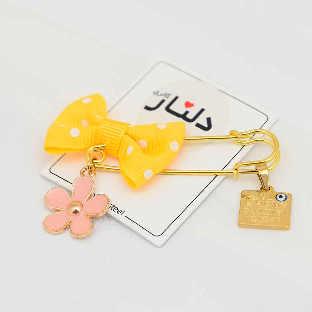 Islamitische Gouden Veiligheidsspeld Broche voor Kinderen Bloem