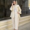 Perzische Manto & Broek Set – Jeyran Crème
