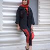 Perzisch Geborduurd Manto & Broek Set Model Delbar