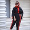 Perzisch Geborduurd Manto & Broek Set Model Delbar