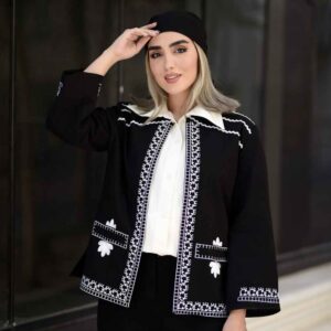 Perzisch Geborduurd Manto & Broek Set Model Helena