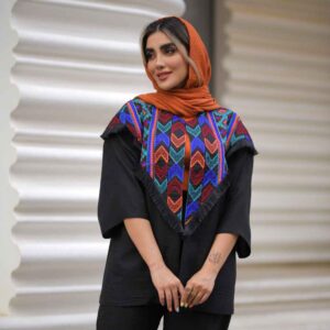 Perzisch Geborduurd Manto & Broek Set Model Mahoor