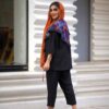 Perzisch Geborduurd Manto & Broek Set Model Mahoor